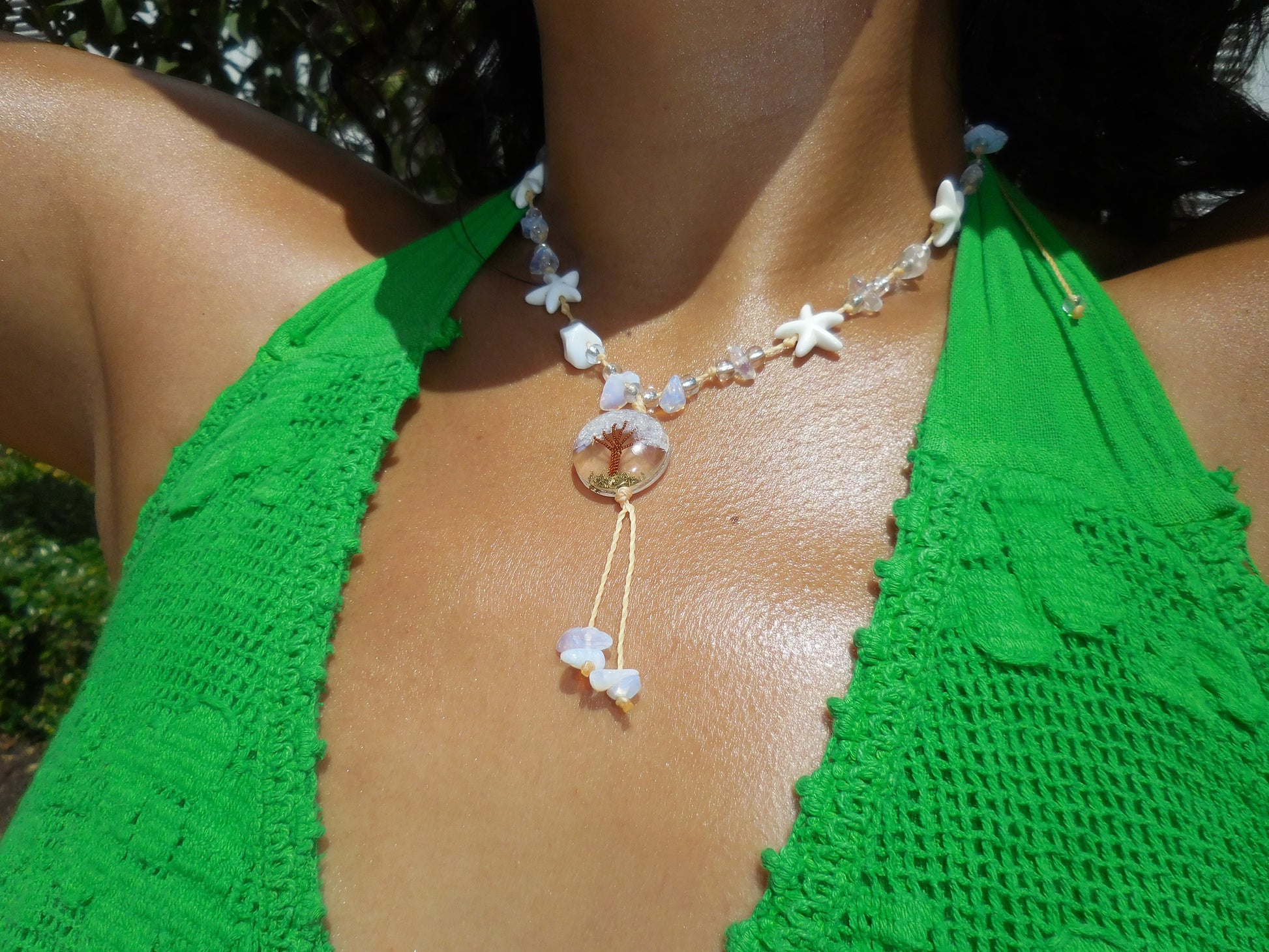 Tree of Life Resin Necklace