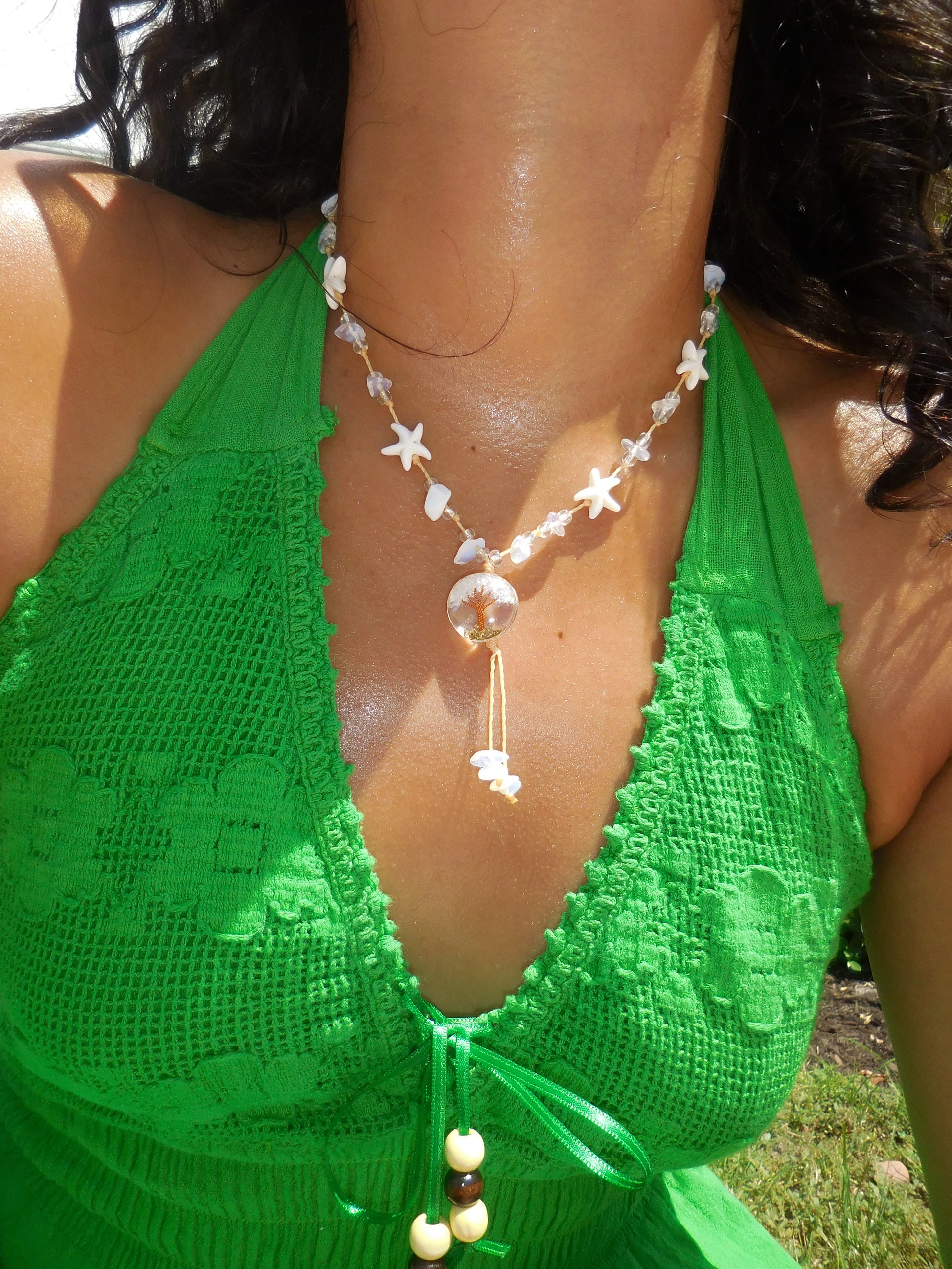 Tree of Life Resin Necklace